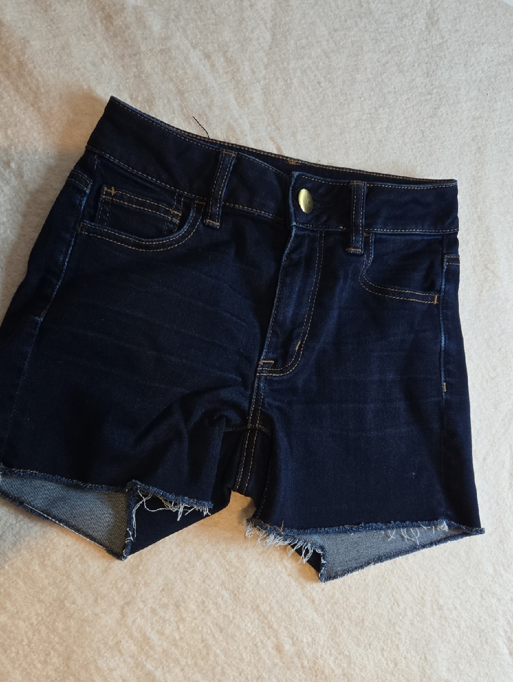 American Eagle Outfitters Dark Indigo Cutoff Jean Shorts